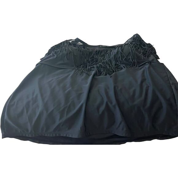 CATALINA SWIMWEAR TOP, SPAGHETTI STRAPS, PADDED BRA, WOMENS, 3X (22W-24W), BLACK - Picture 4 of 12